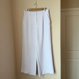 Abercrombie & Fitch White Wide Leg Trousers Size 30 | 10 R